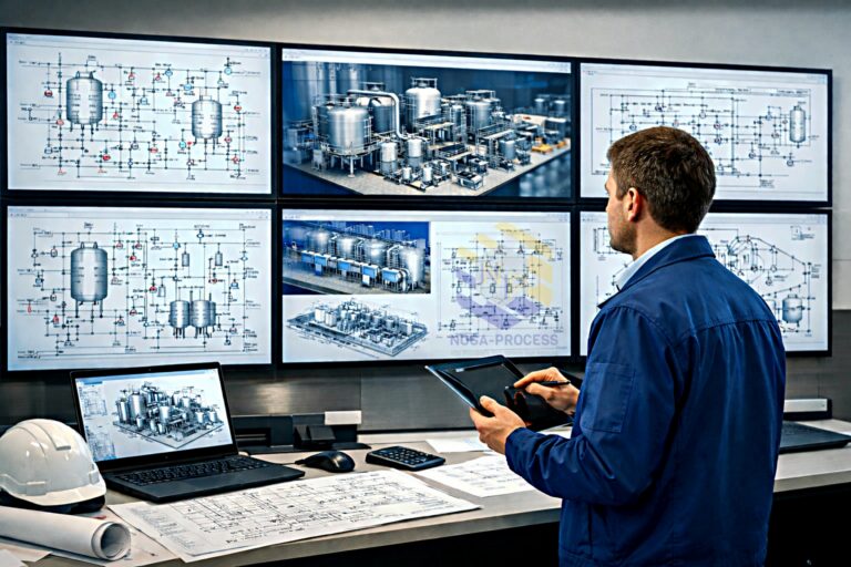Ingénierie process industrielle – études, conception P&ID et supervision technique NOGA-PROCESS
